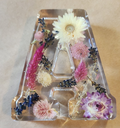 Resin Floral Letter – Farm-Grown Flowers (4")