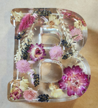 Resin Floral Letter – Farm-Grown Flowers (4")